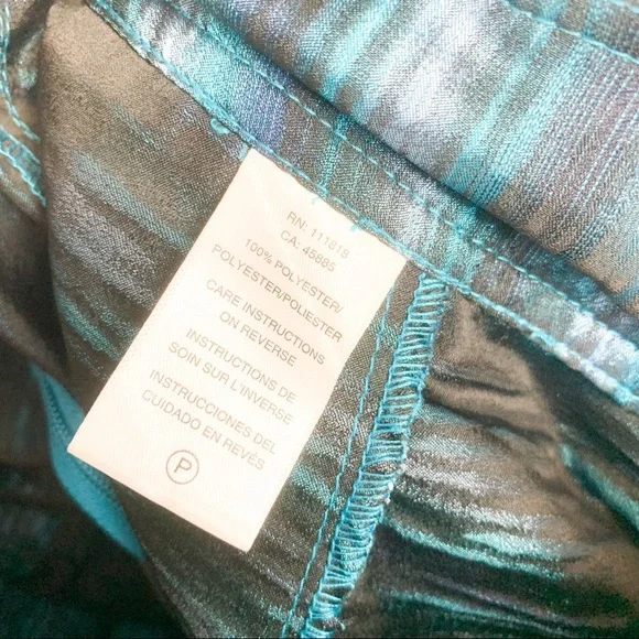 Michael Kors Blue Metallic Mini Skirt with Pockets - Picture 2 of 9